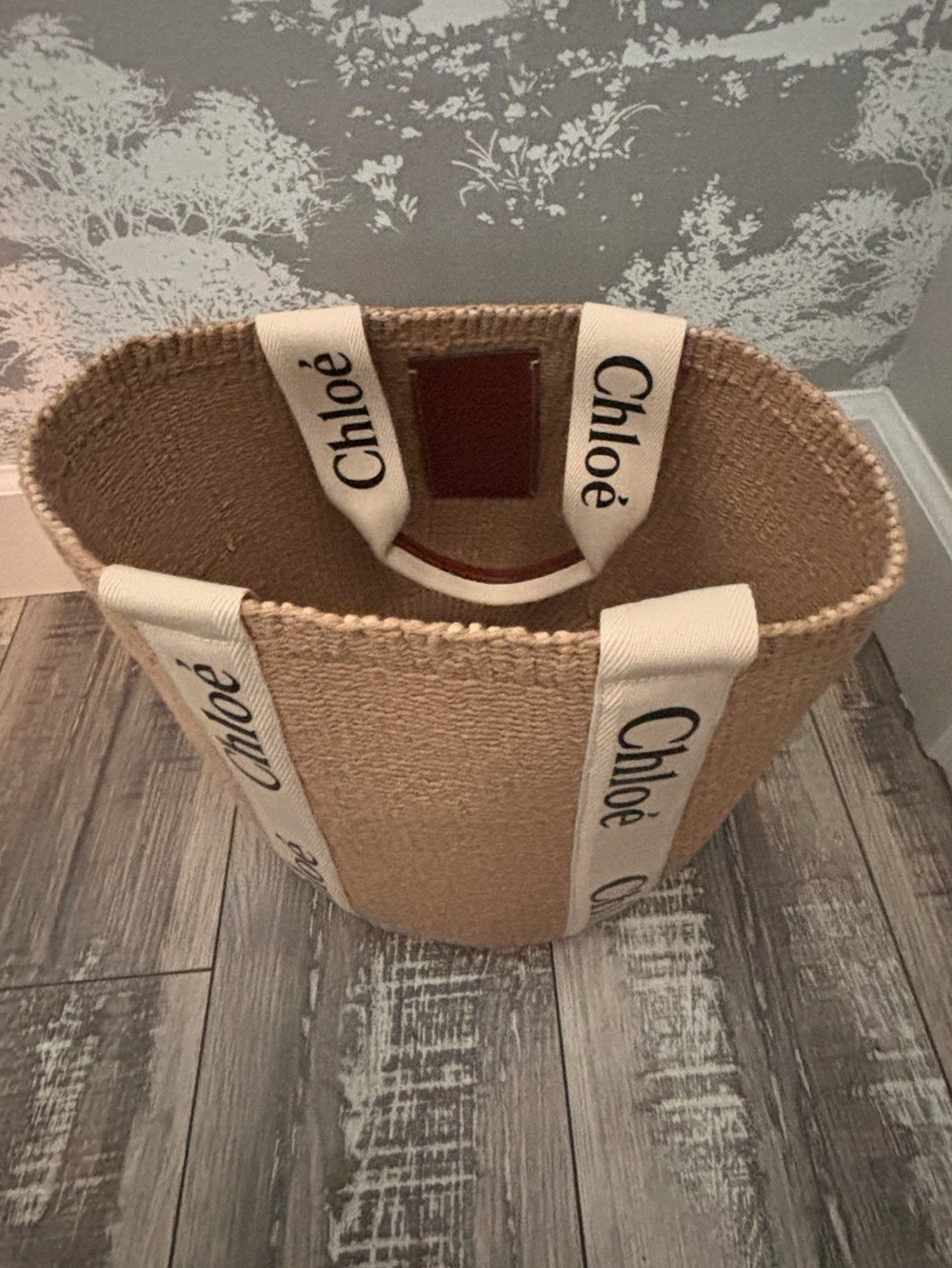 Chloé X Mifuko Woody Large woven basket tote